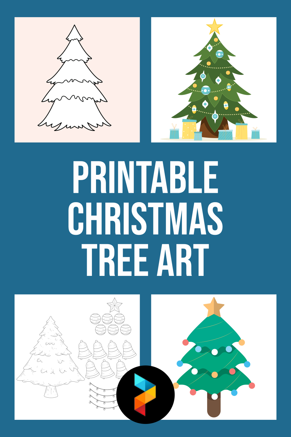 Printable Christmas Tree Art