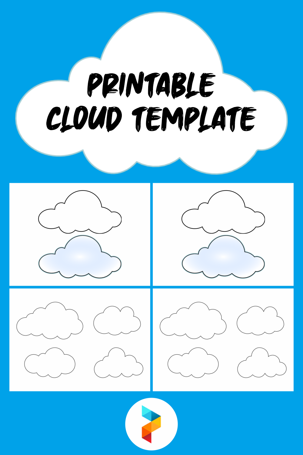 Cloud Template 10 Free PDF Printables Printablee