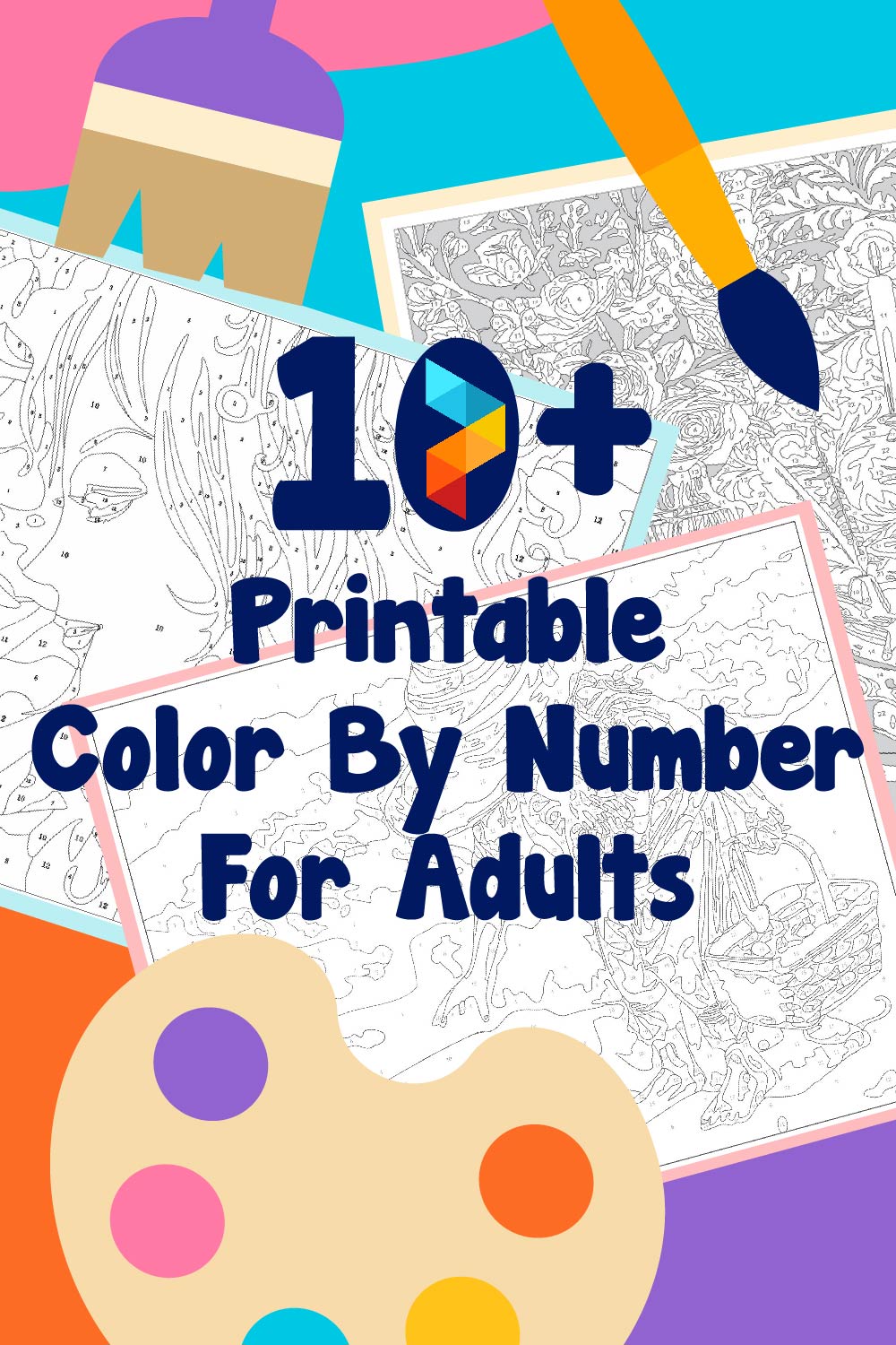 Color by Number Printable for Adults Story - Midlife Healthy Living