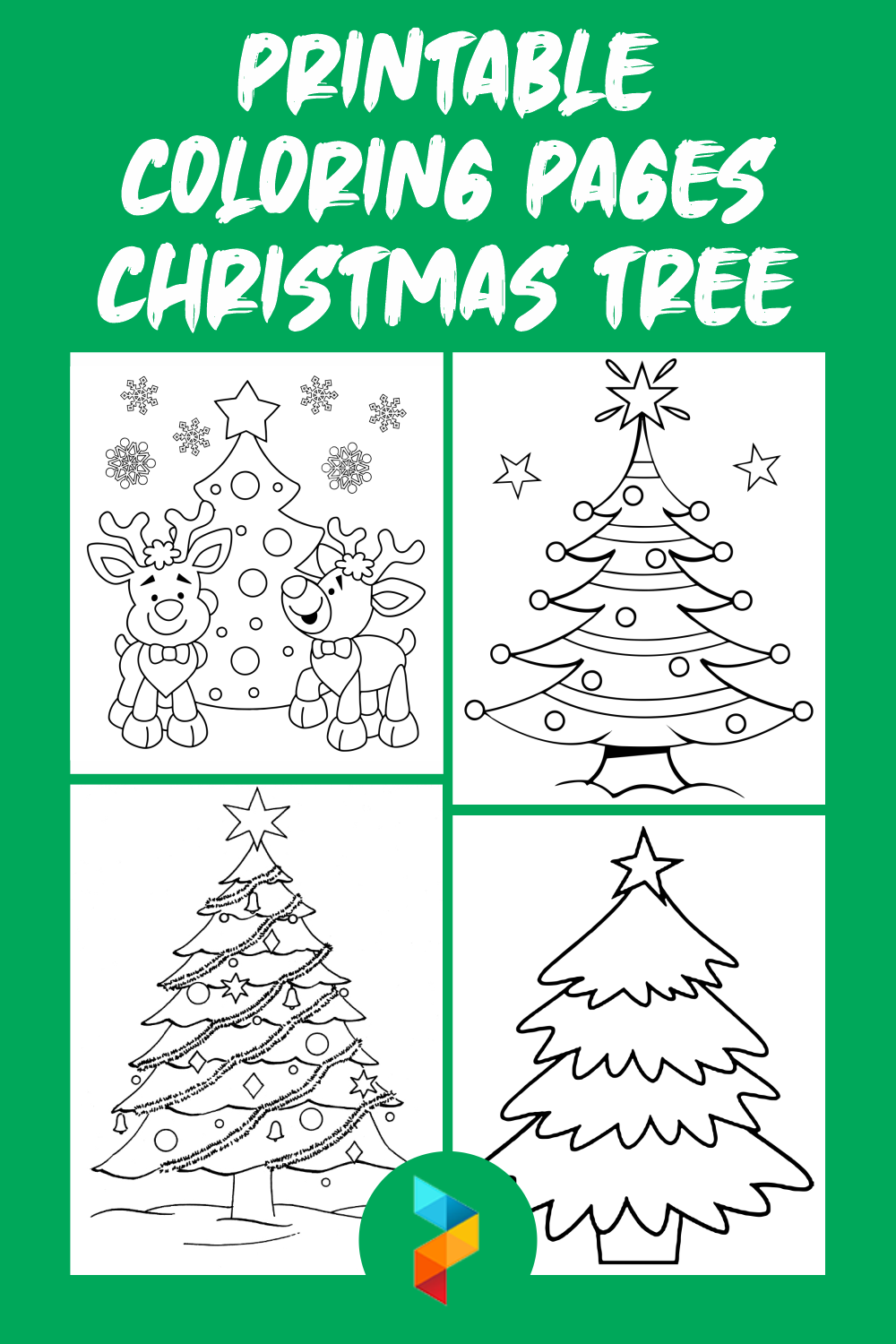 4 Best Free Printable Coloring Pages Christmas Tree PDF for Free at ...