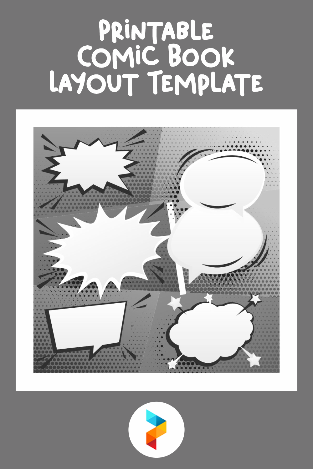Printable Comic Book Layout Template