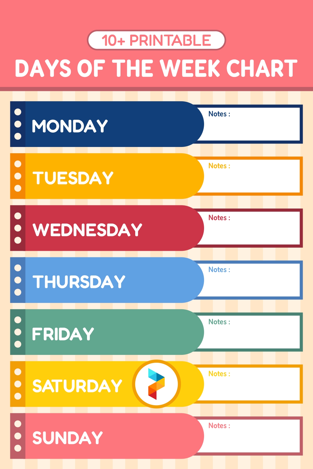 Days Of The Week Chart