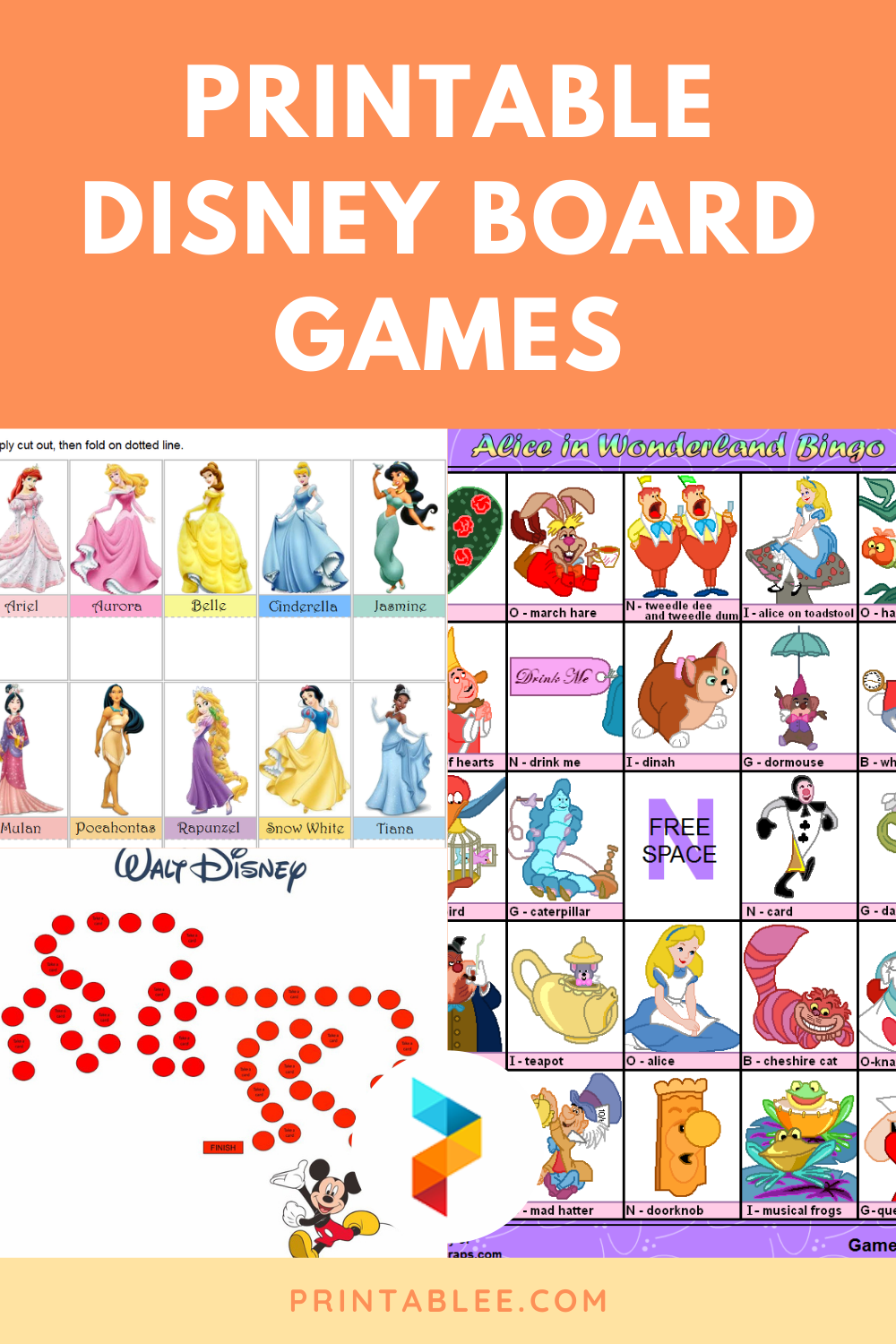 Printable Disney Board Games