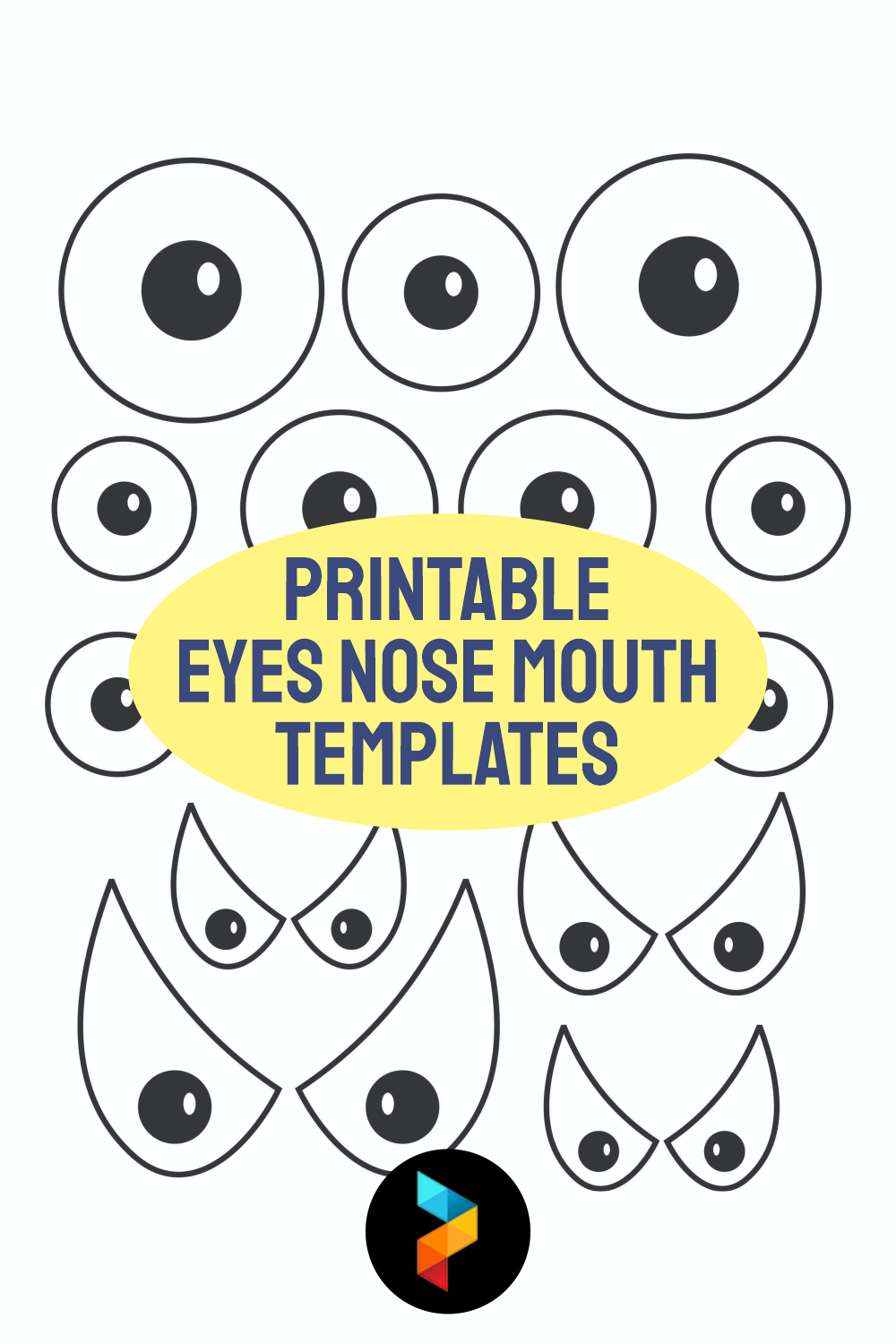Printable Eyes Nose Mouth Templates