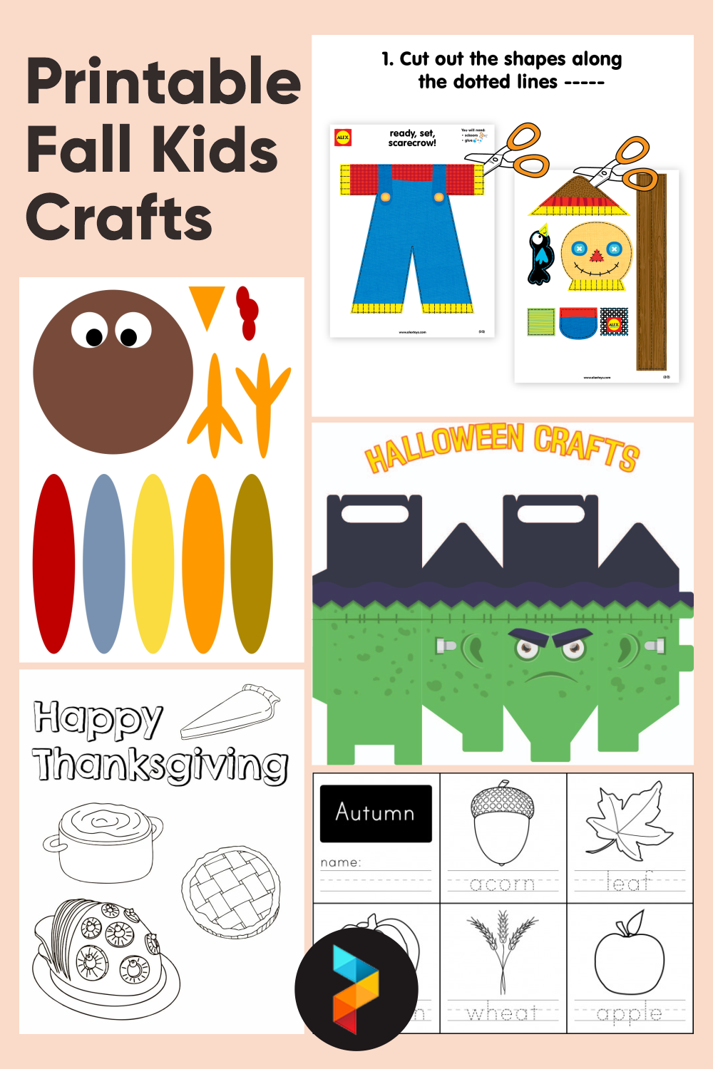 10 Best Printable Fall Kids Crafts for Free at