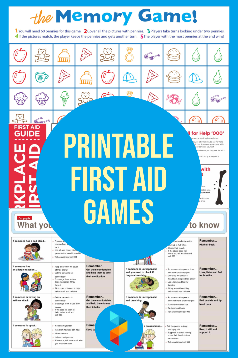 8 Best Printable First Aid Games Printablee Com