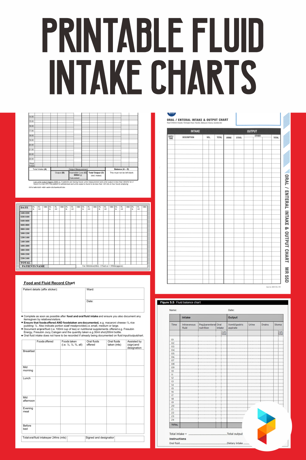 Intake And Output Chart Printable