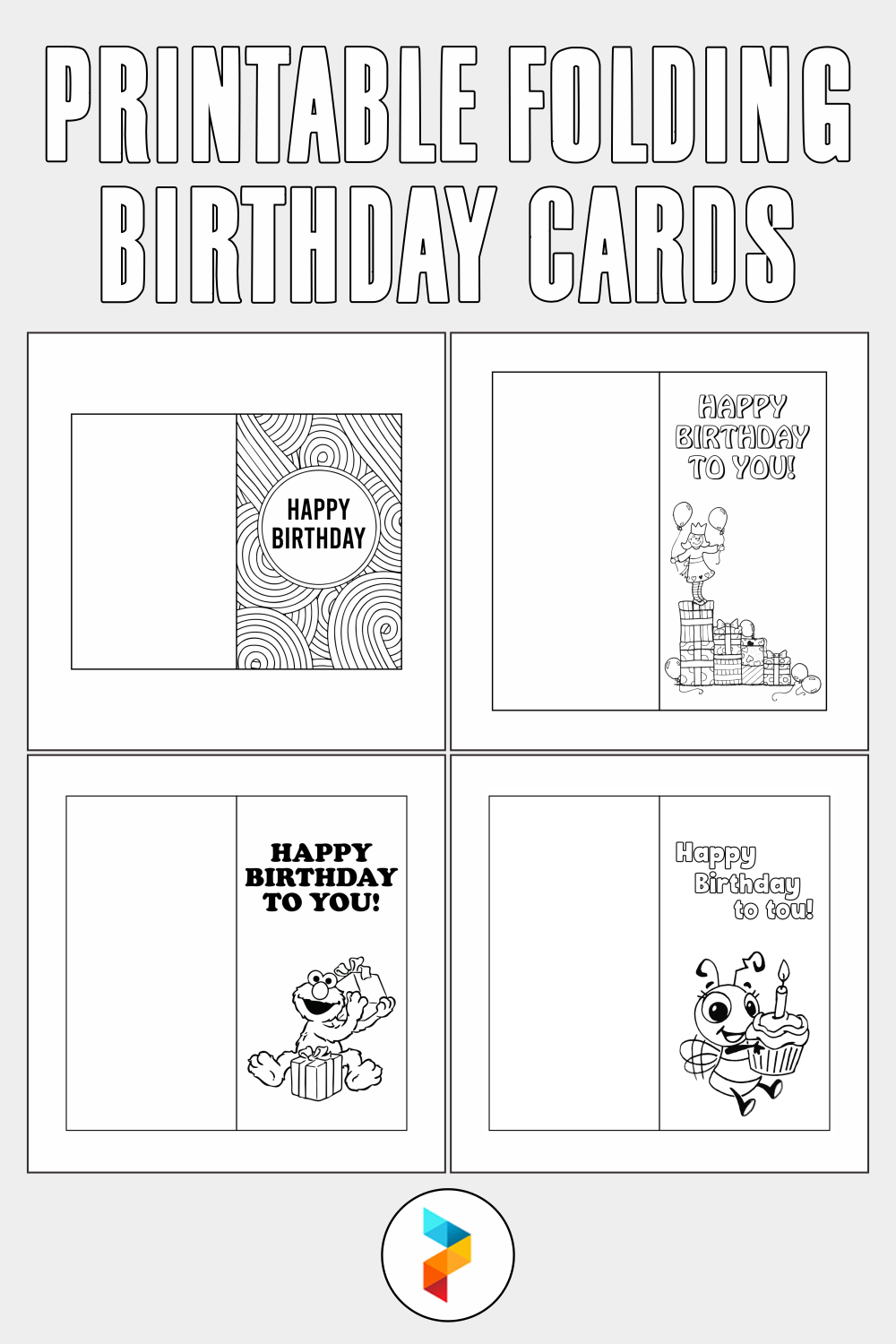 Foldable Birthday Card Template