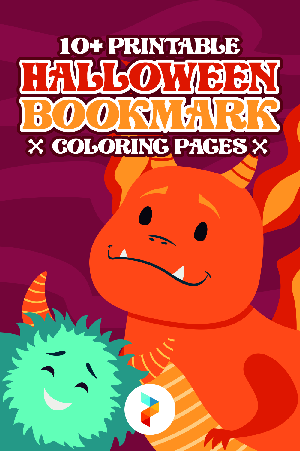 Halloween Bookmark Coloring Pages