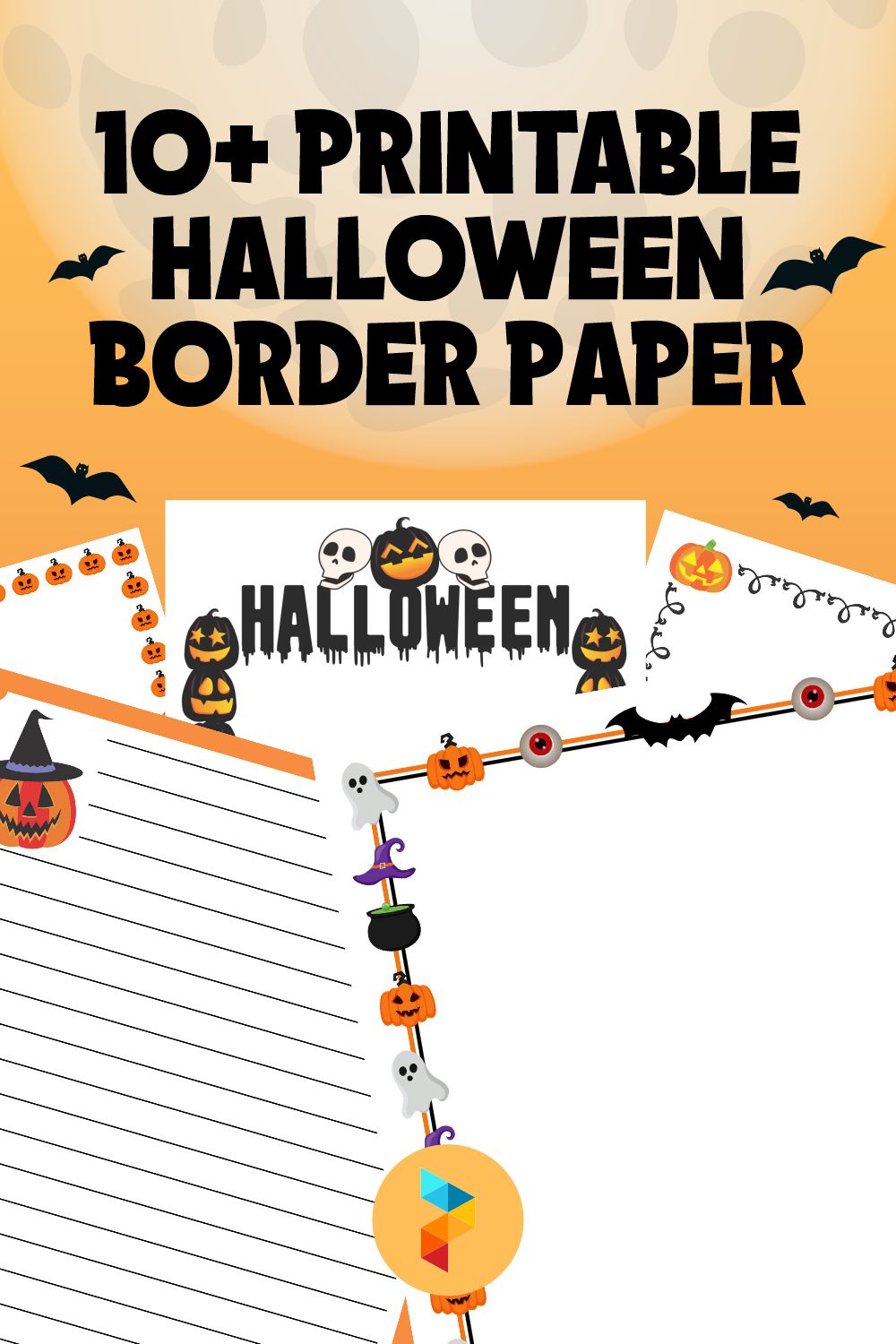 Halloween Border Paper