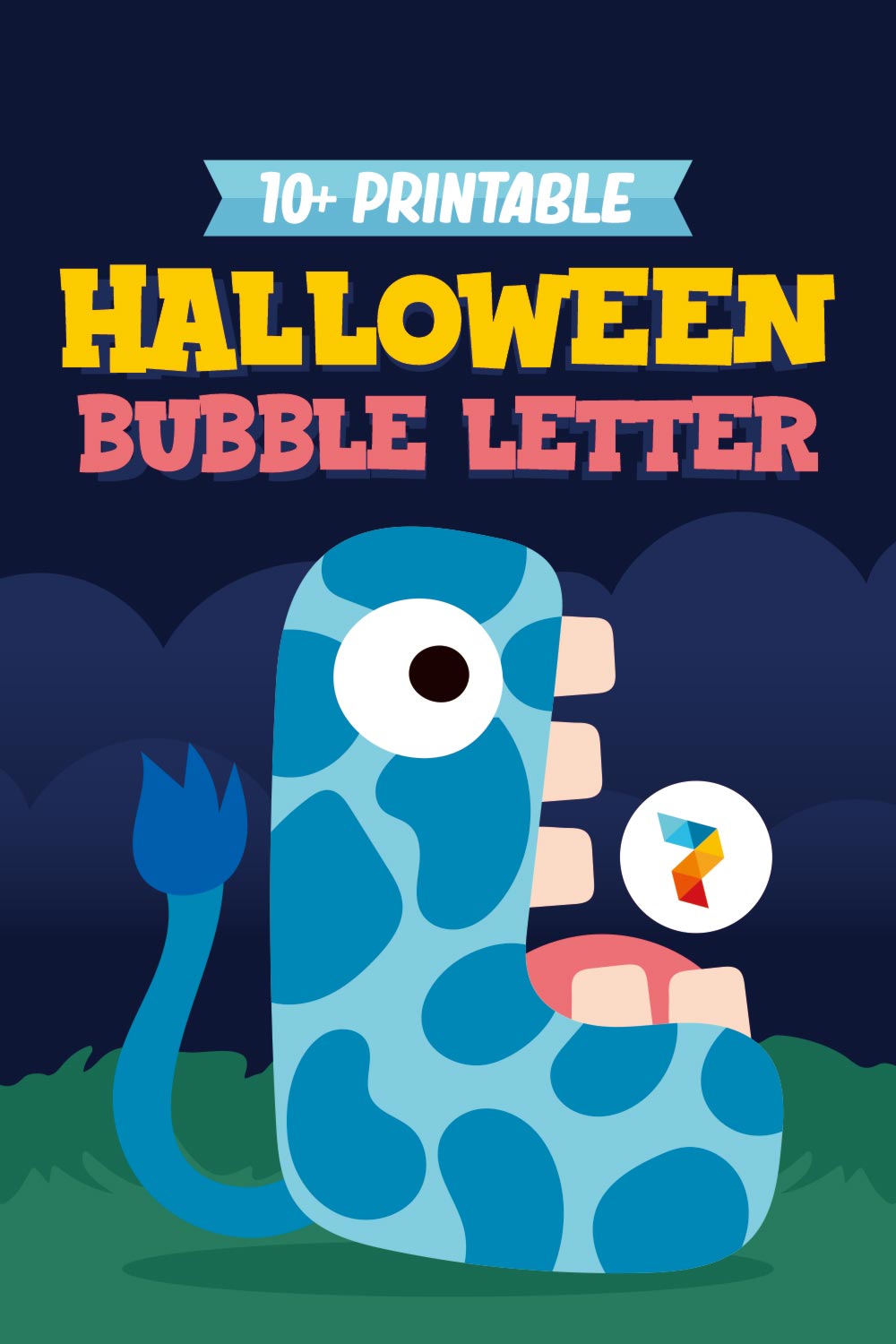 Halloween Bubble Letter L