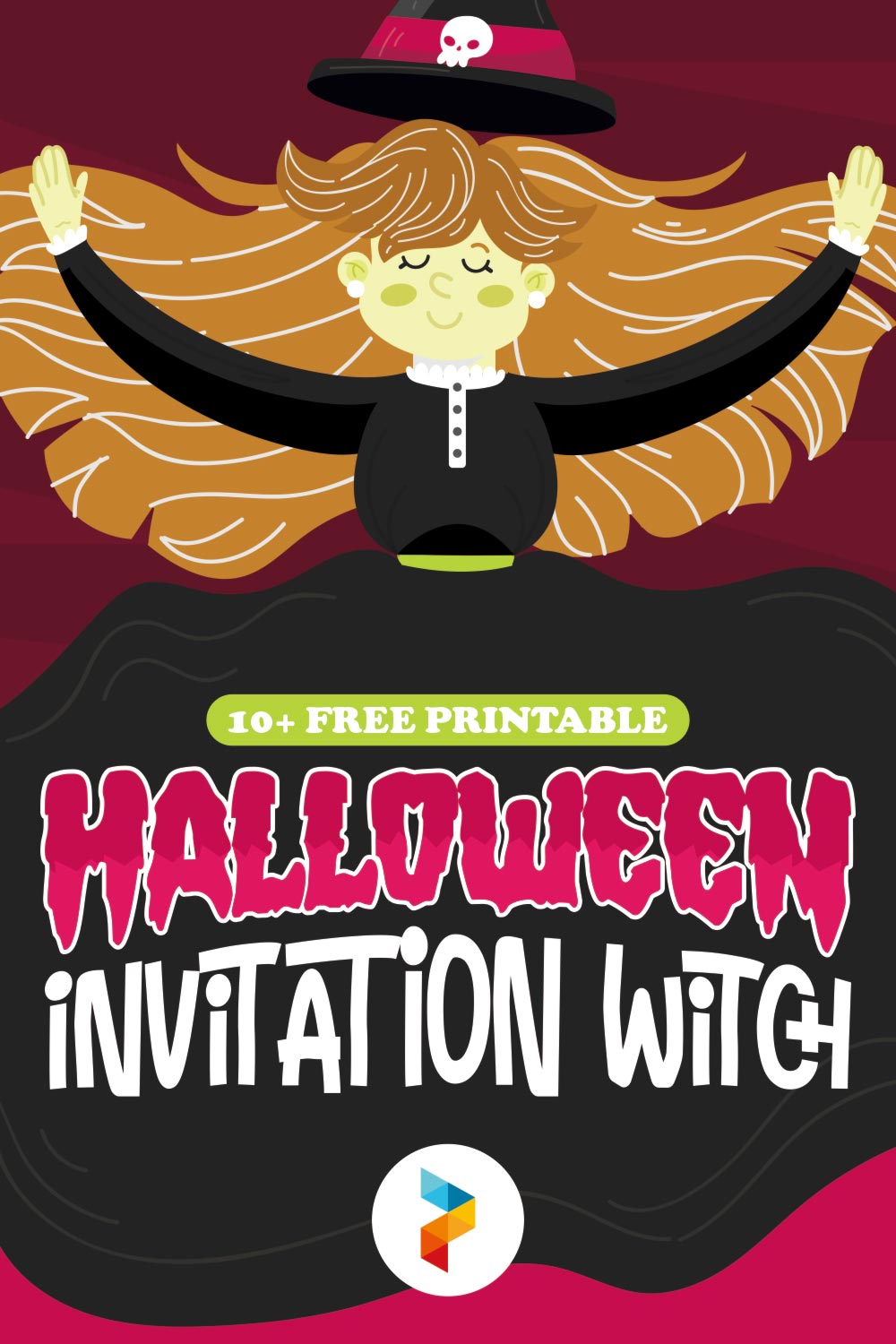 Printable Halloween Invitation Witch