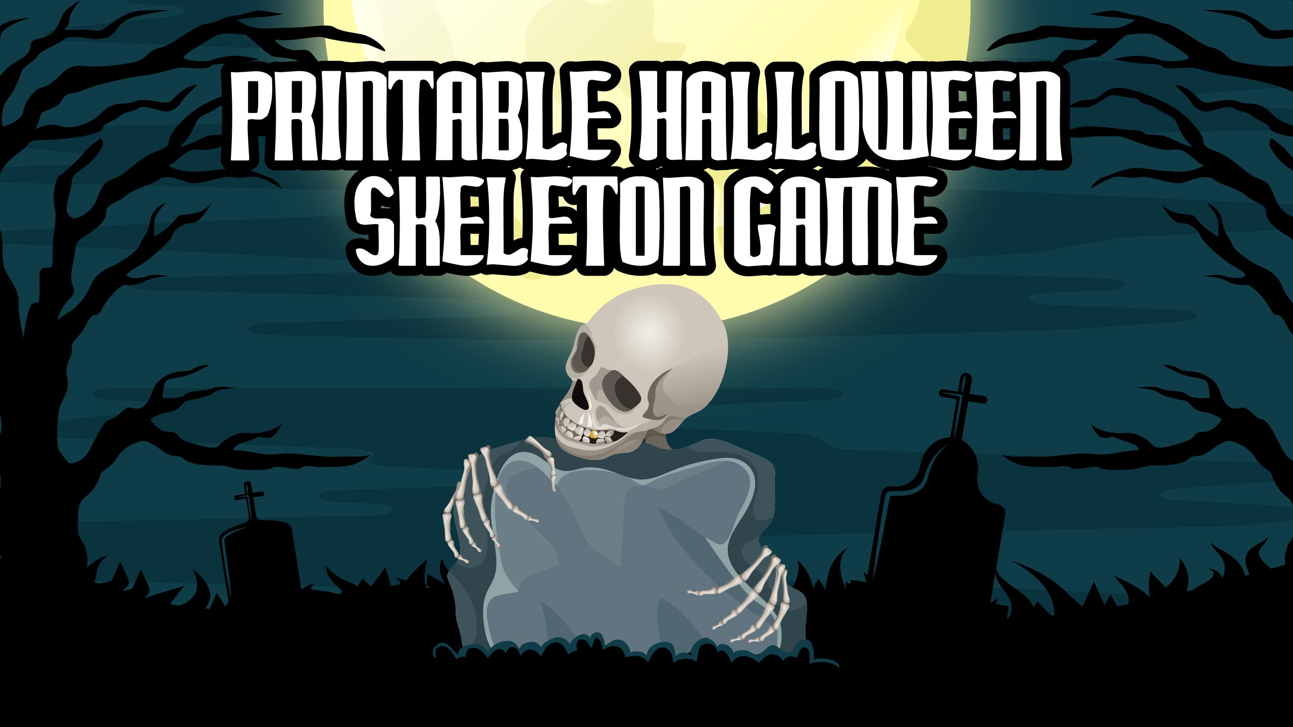 Printable Halloween Skeleton Game