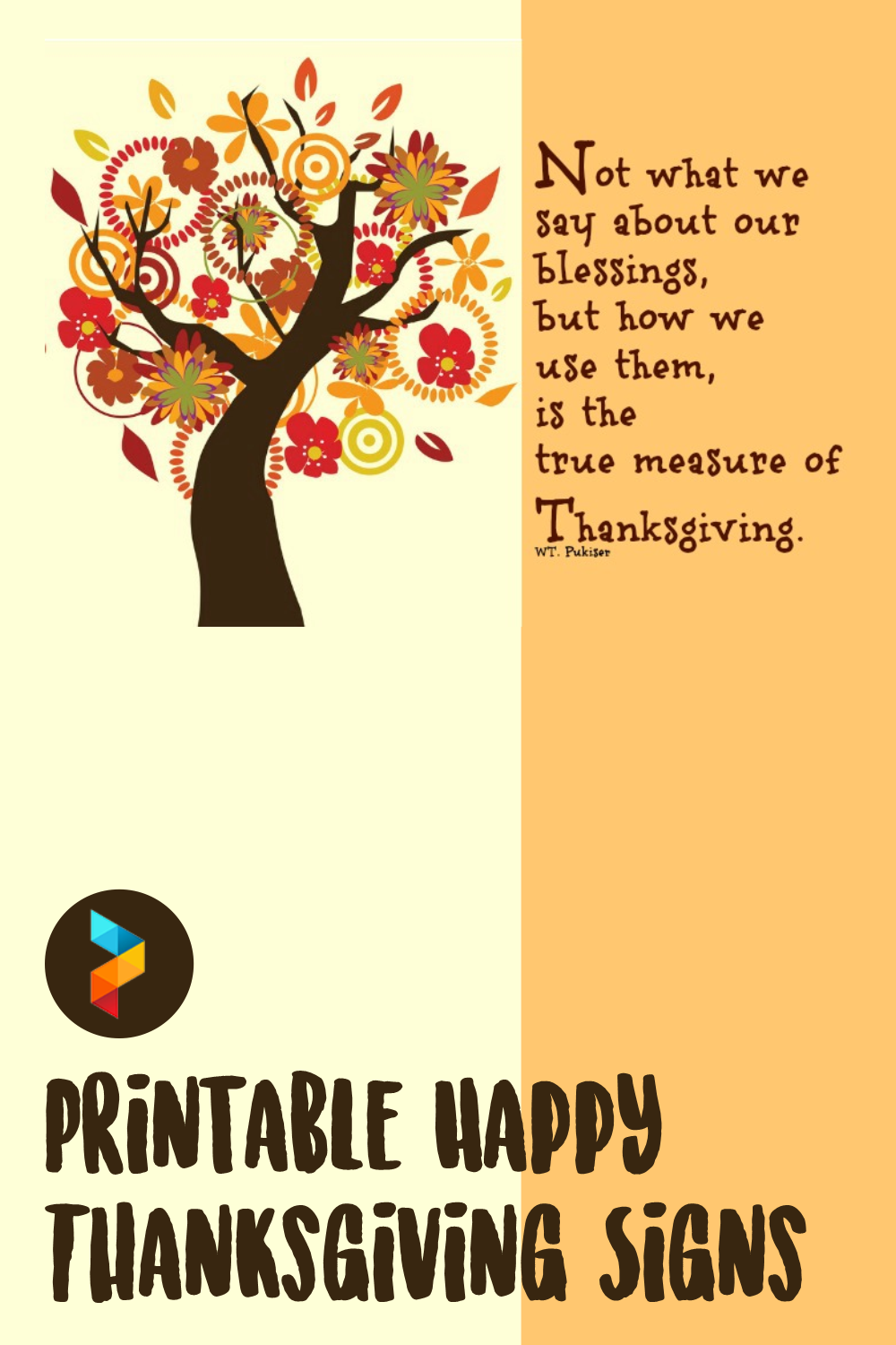 10 Best Free Printable Happy Thanksgiving Signs PDF for Free at Printablee