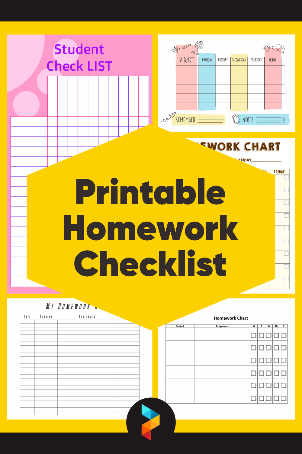 Homework Checklist 15 Free PDF Printables Printablee