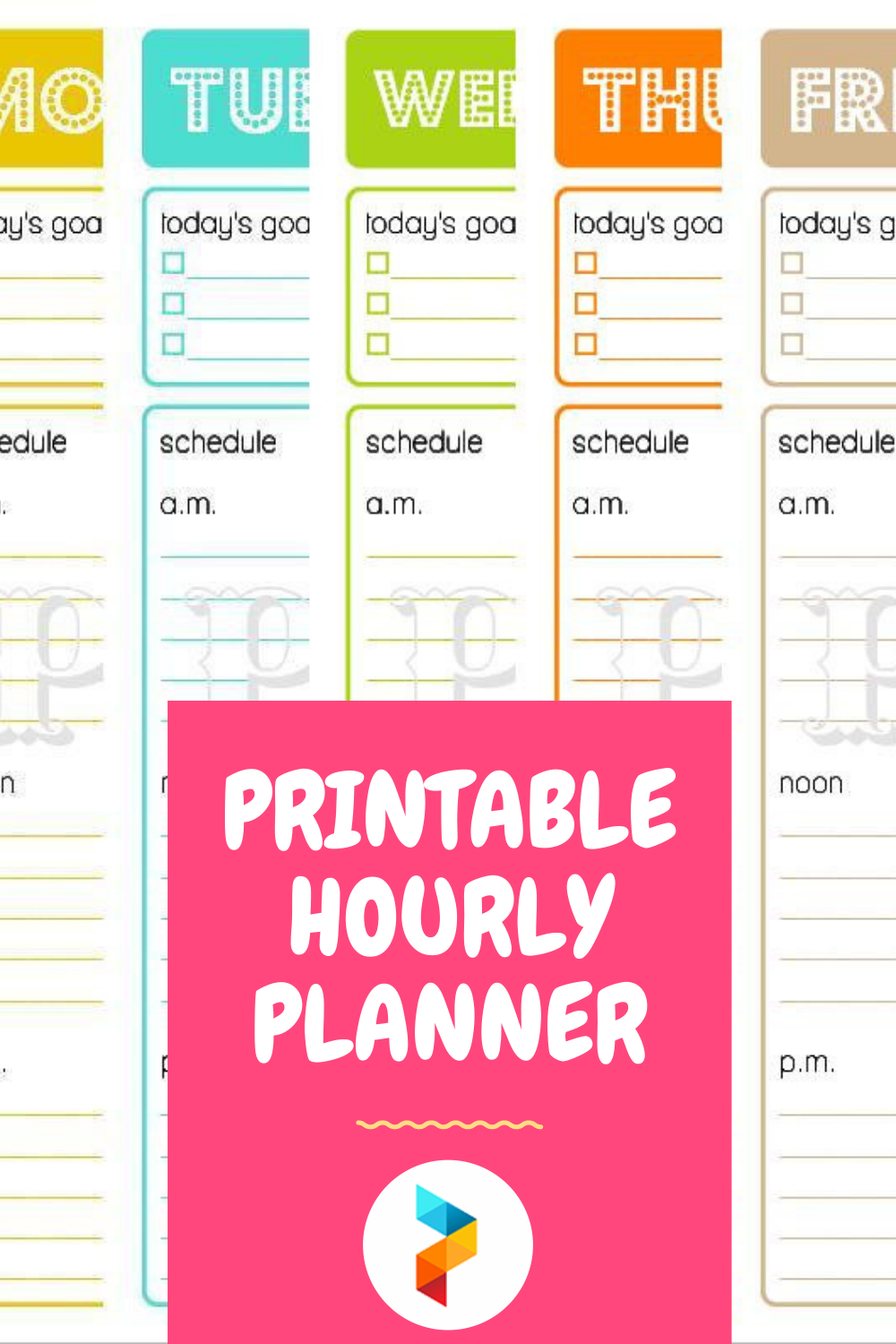 Hourly Planner - 10 Free PDF Printables | Printablee