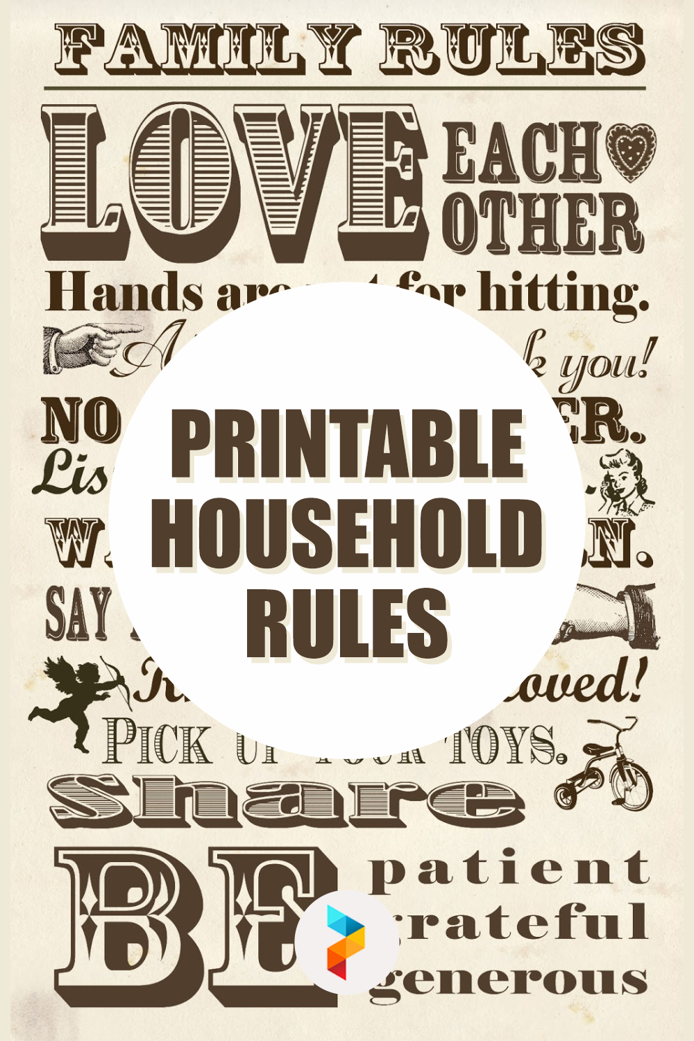 Free Printable House Rules Chart