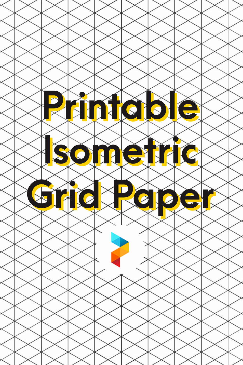 Printable Full Page Isometric Paper