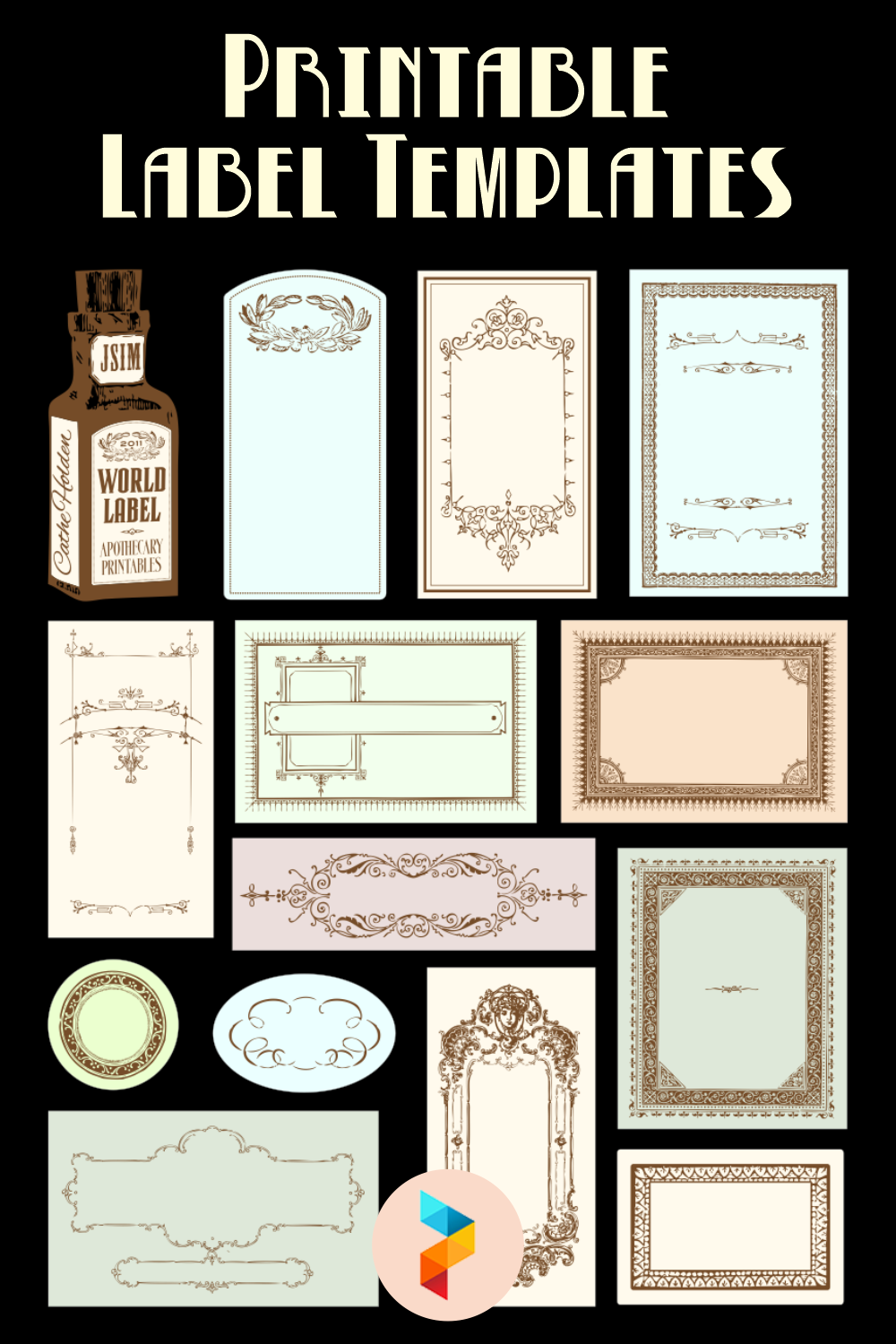 23 Best Free Printable Label Templates - printablee.com Intended For Free Printable Soap Label Templates