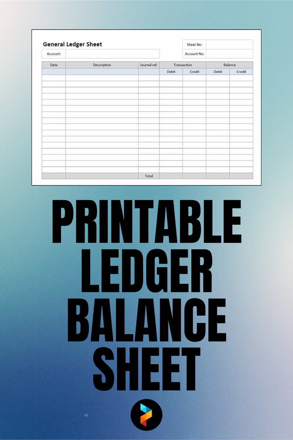 Printable Ledger Balance Sheet