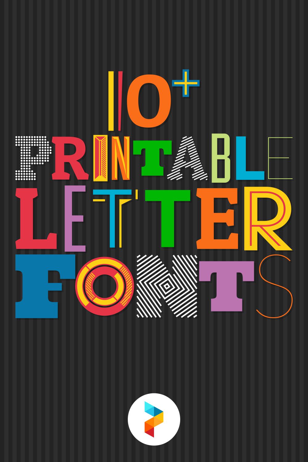 Printable Letter Stencils for Block and Small Font