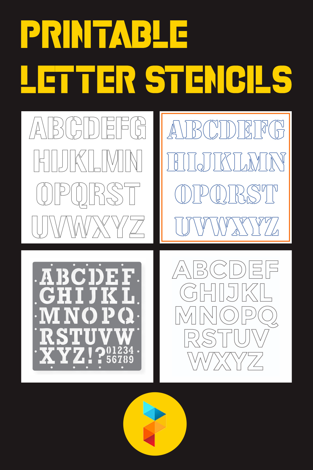 Printable Letter Stencils