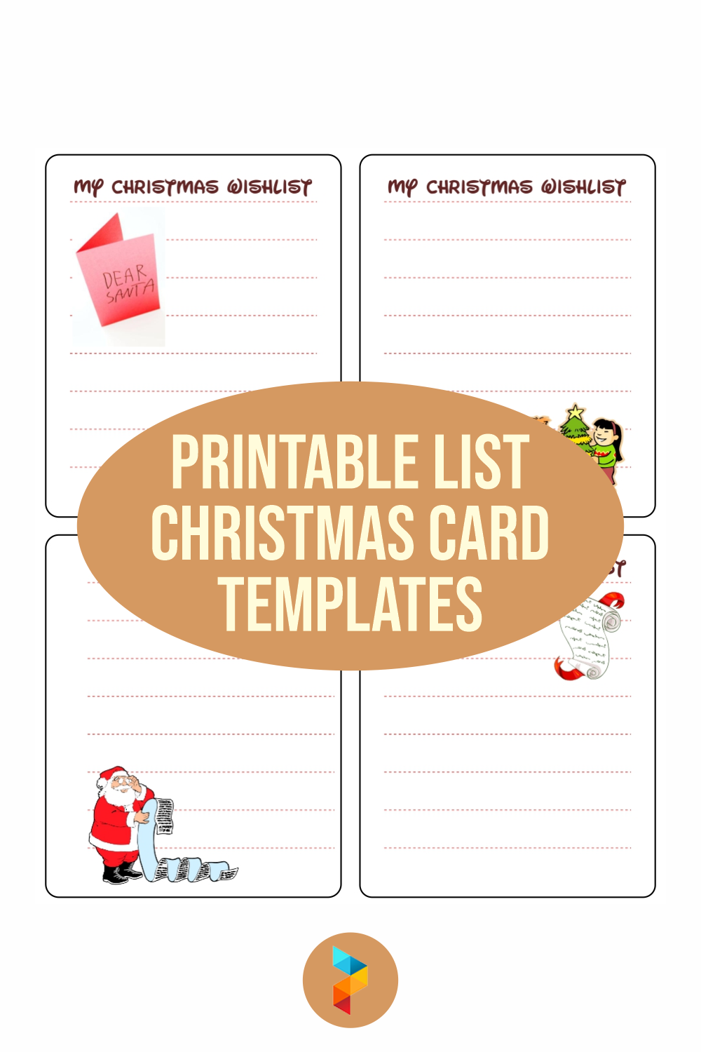 List Christmas Card Templates