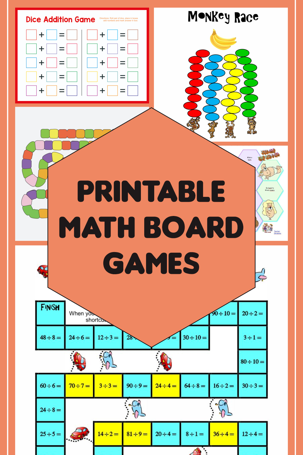 7 Best Free Printable Math Board Games Printablee Com
