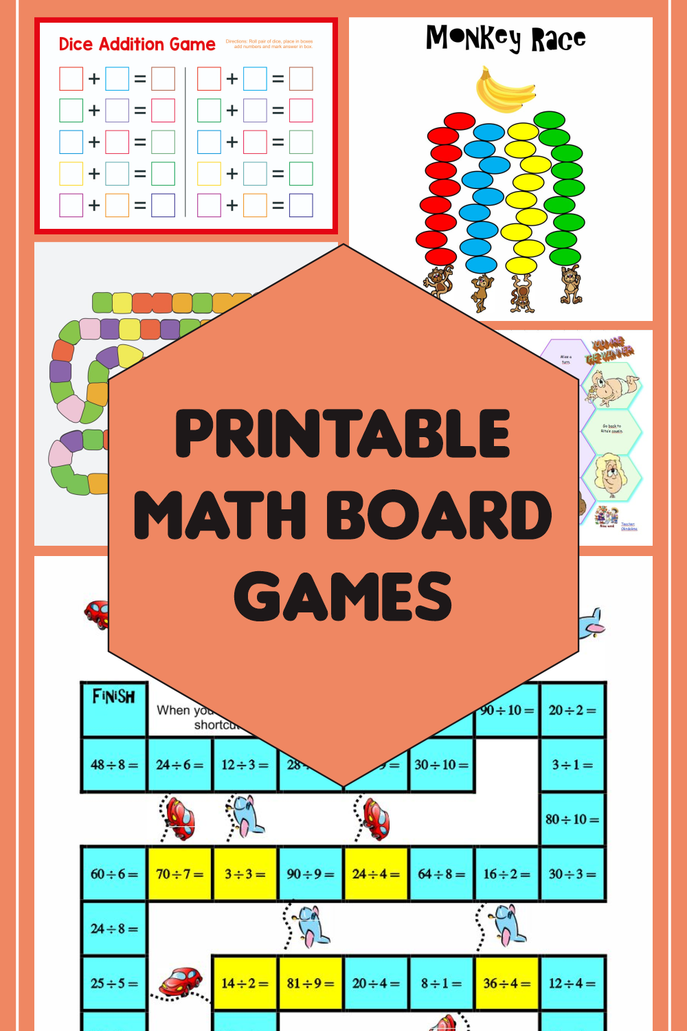 kindergarten math games printable