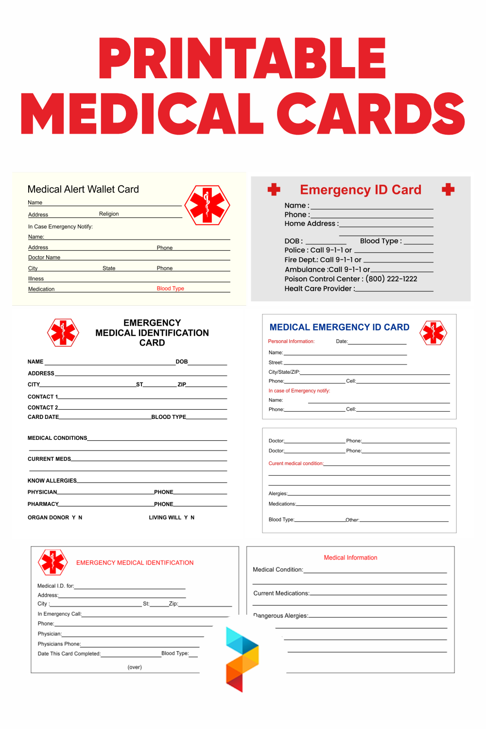 Special Needs Id Card Free Printable