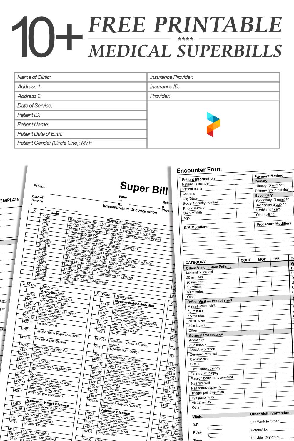 10 Best Free Printable Medical Superbills