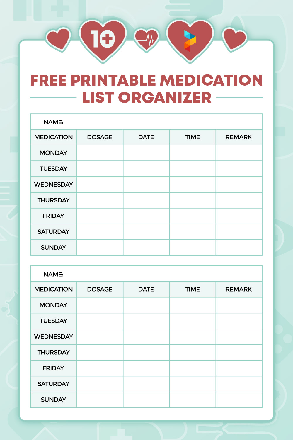 Medication List Organizer