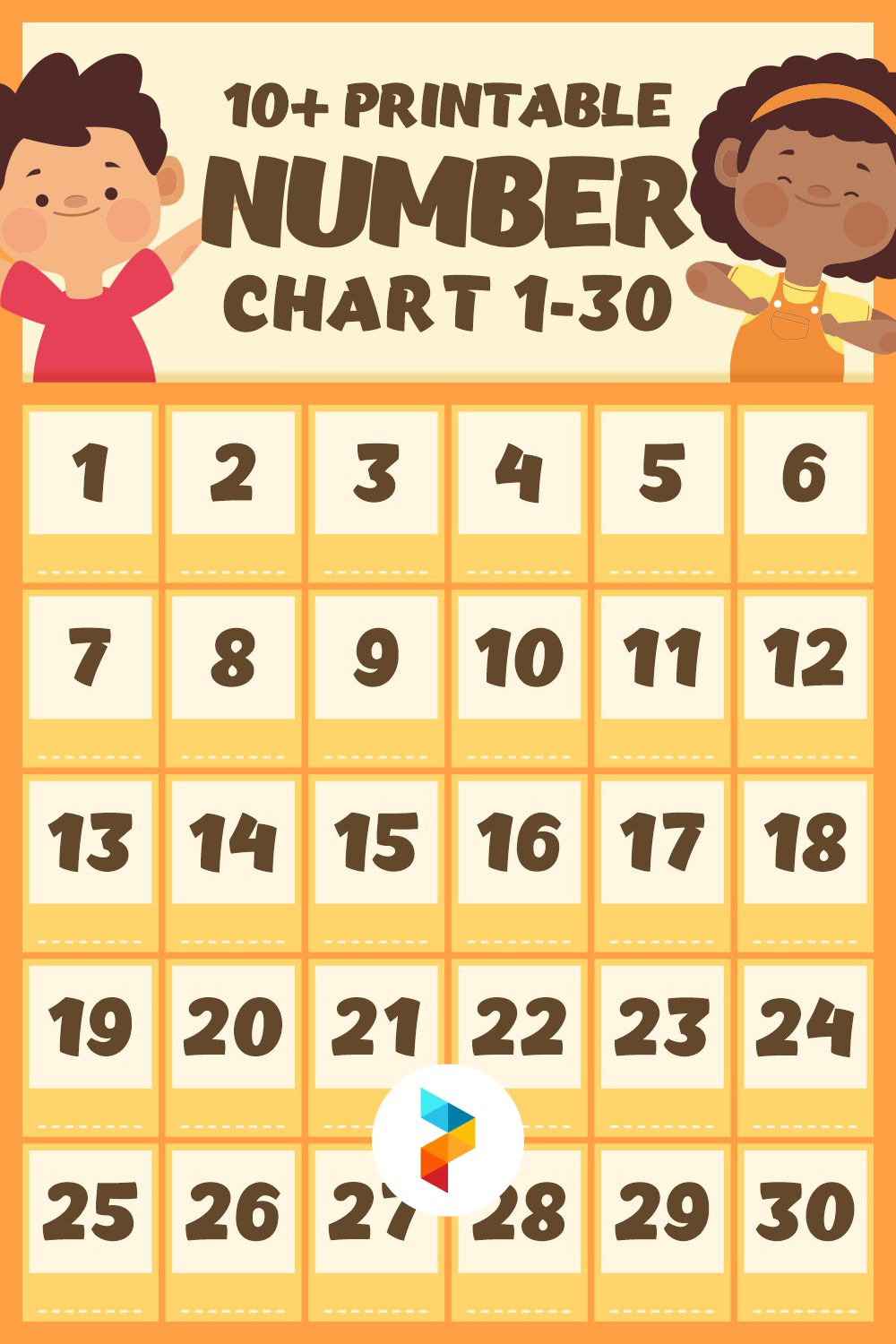 Number Chart 1 30 - 10 Free PDF Printables | Printablee