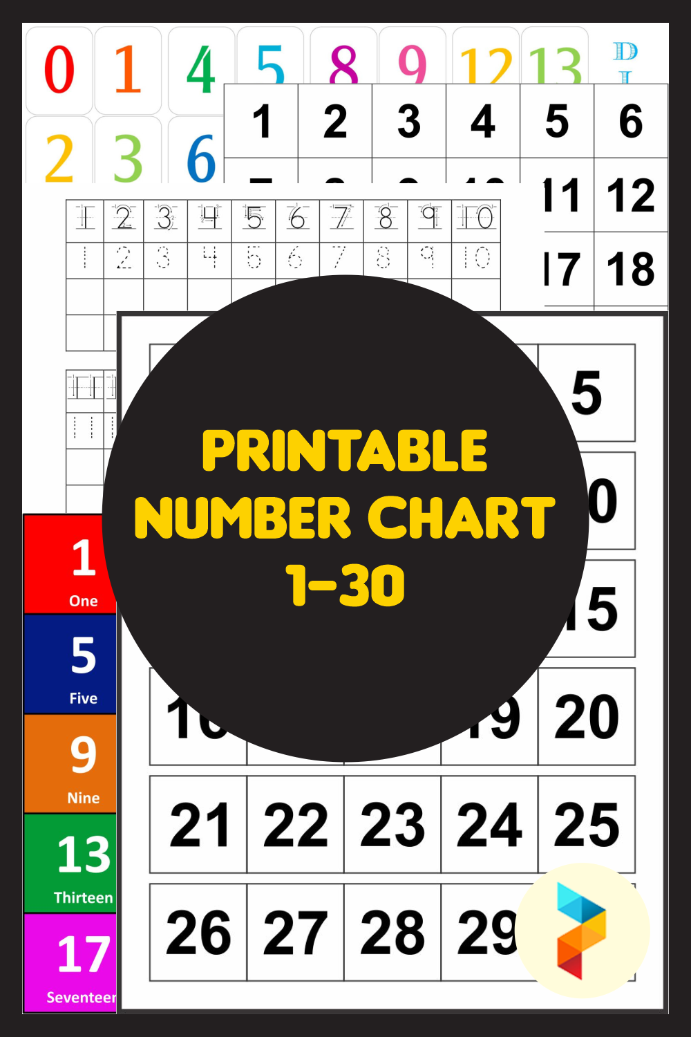 Printable Number Chart 1 30