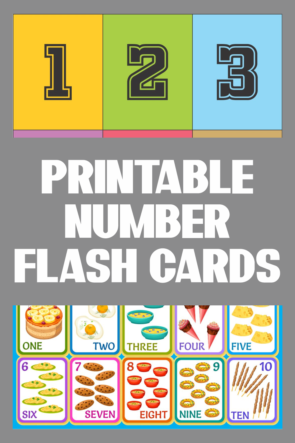 Number Flash Cards 1 50 Teaching Resources Teachers Pay Teachers Free