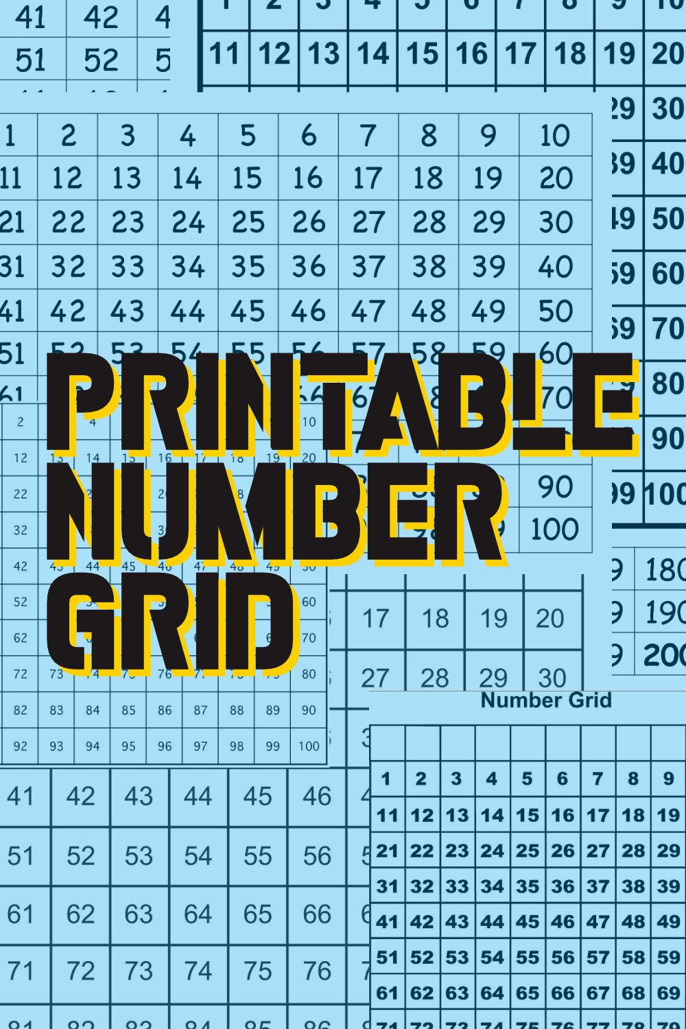 10 Best Printable Number Grid PDF for Free at Printablee