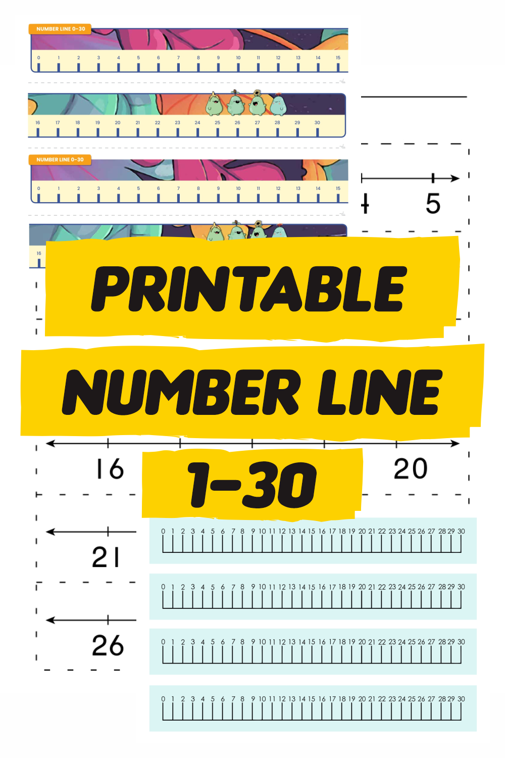 Printable Number Line 1-30