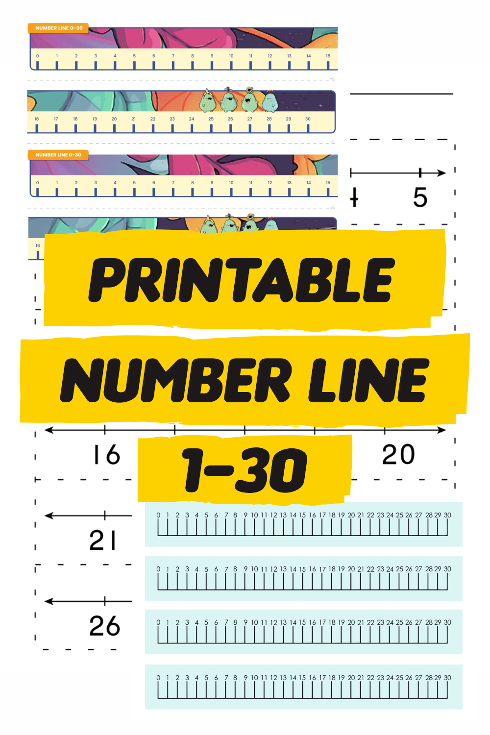 10 Best Free Printable Number Line 1 30 PDF For Free At Printablee
