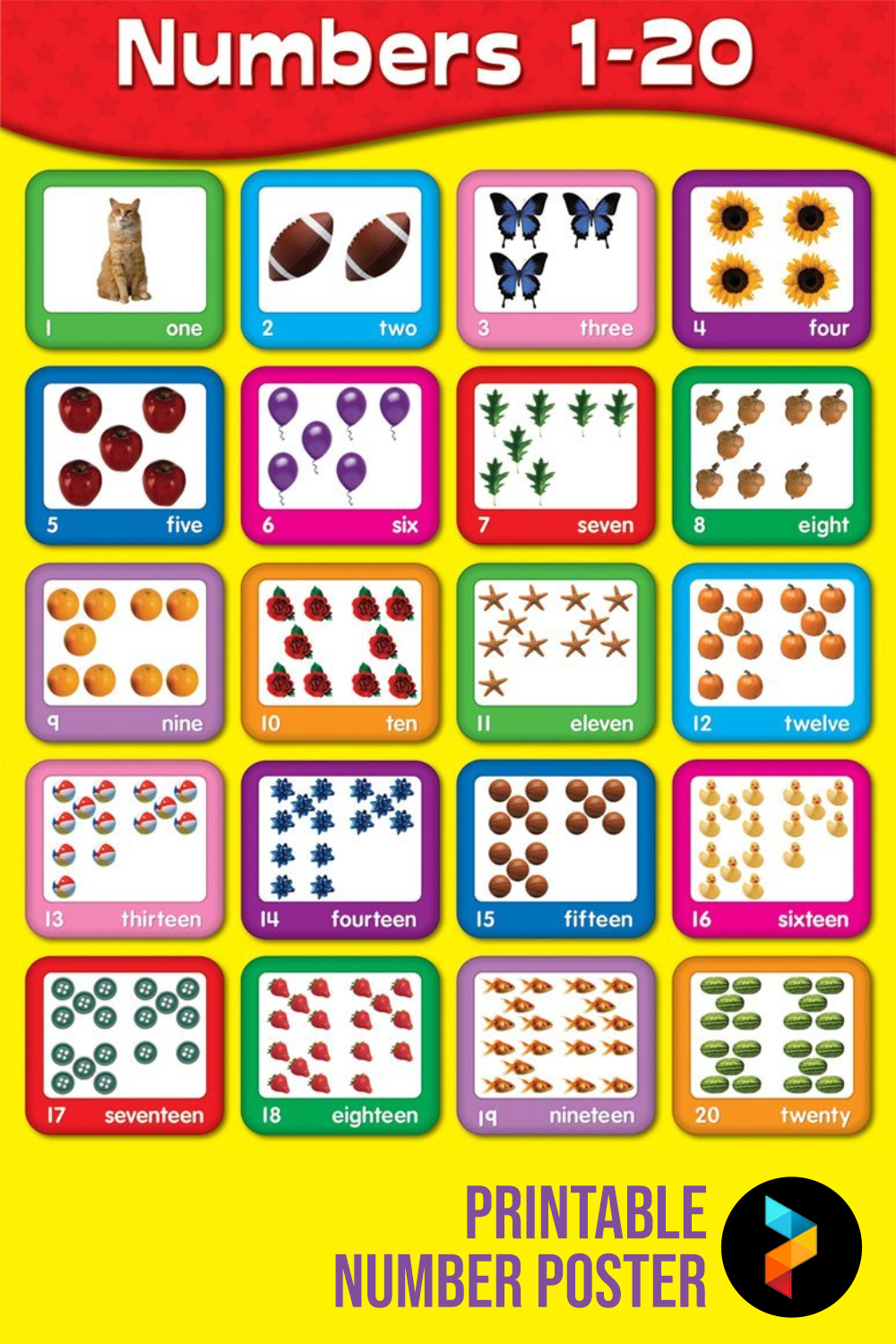 Number Poster 10 Free PDF Printables Printablee