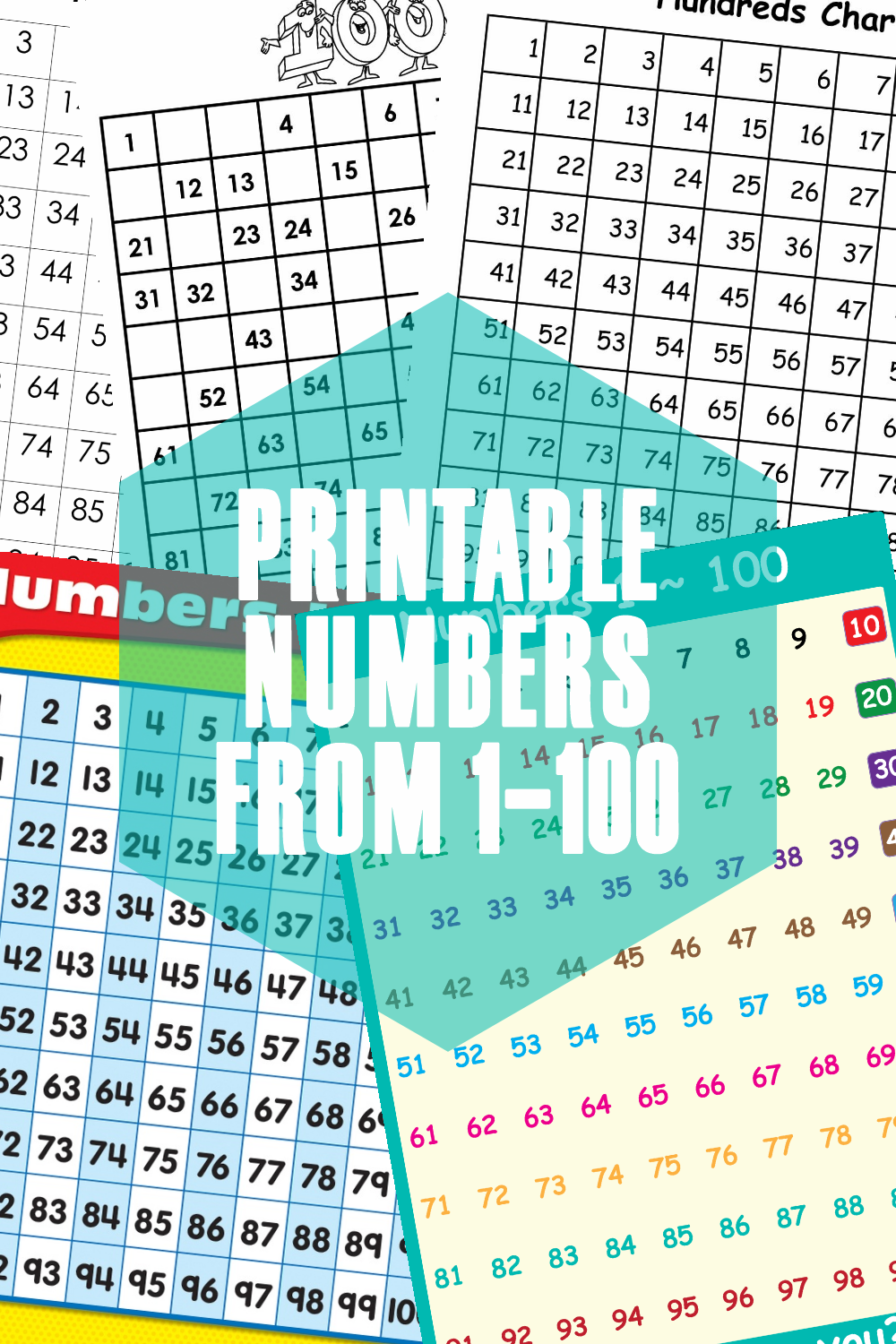 Printable Numbers From 1 100