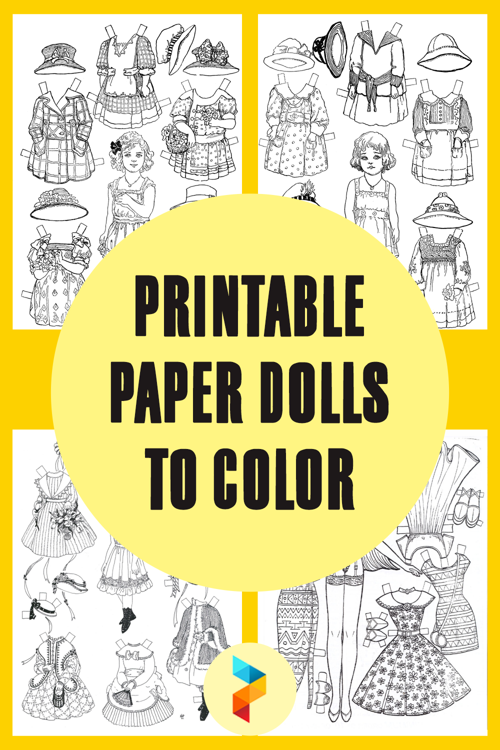 10 best printable paper dolls to color printablee com