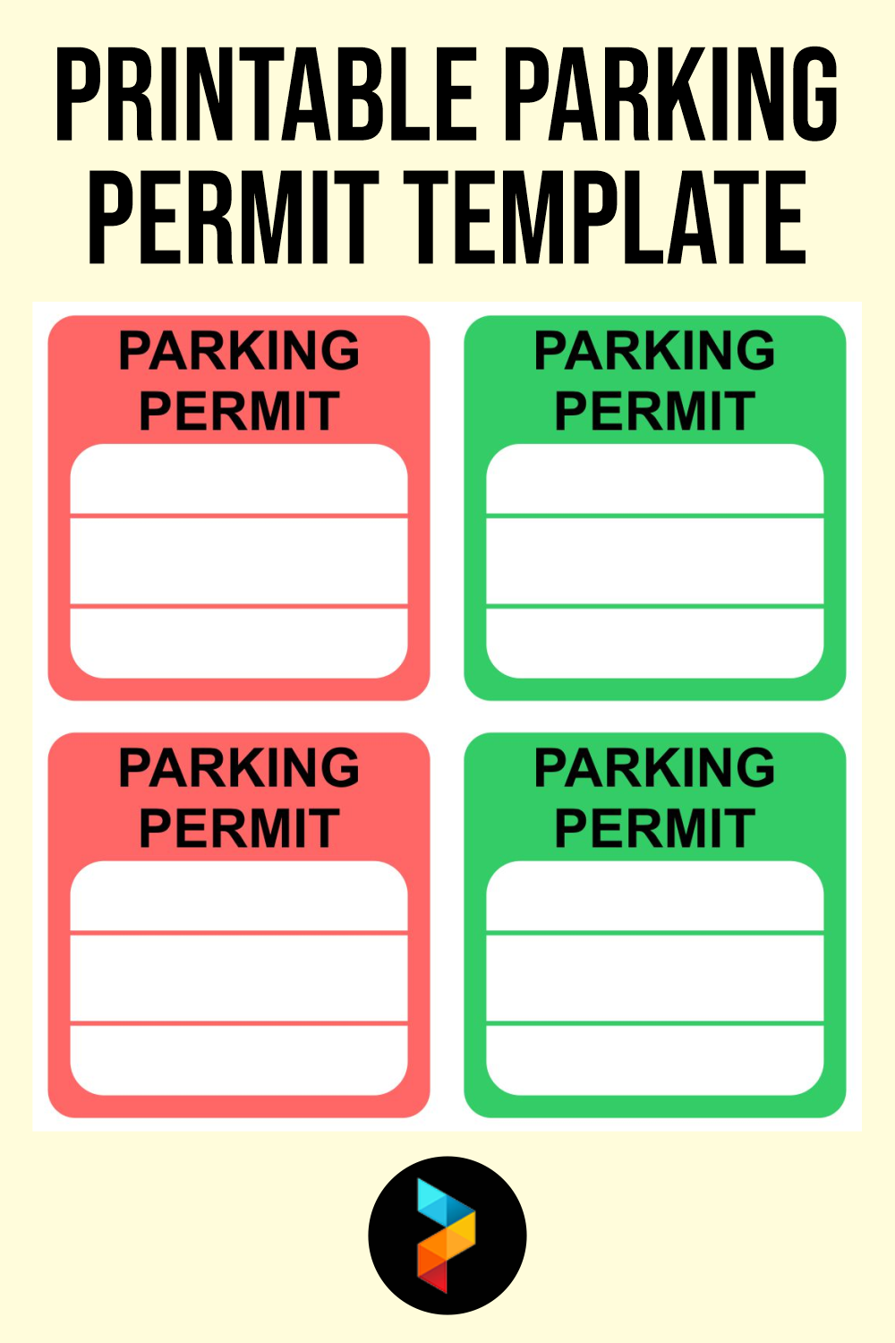 Free Printable Parking Pass Printable Templates