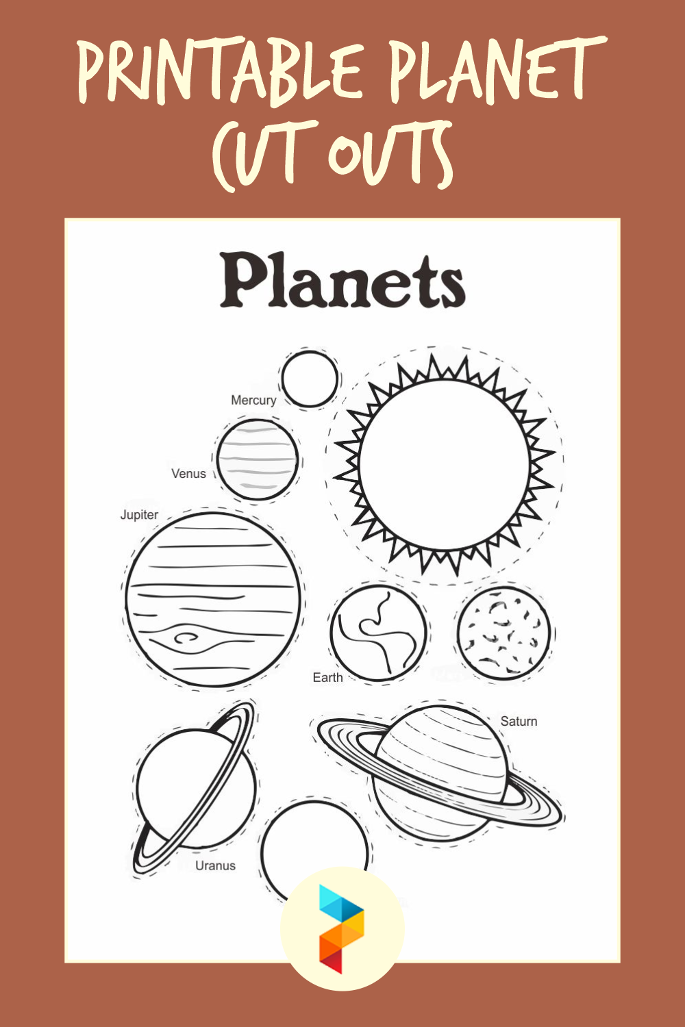 planets to color and cut out