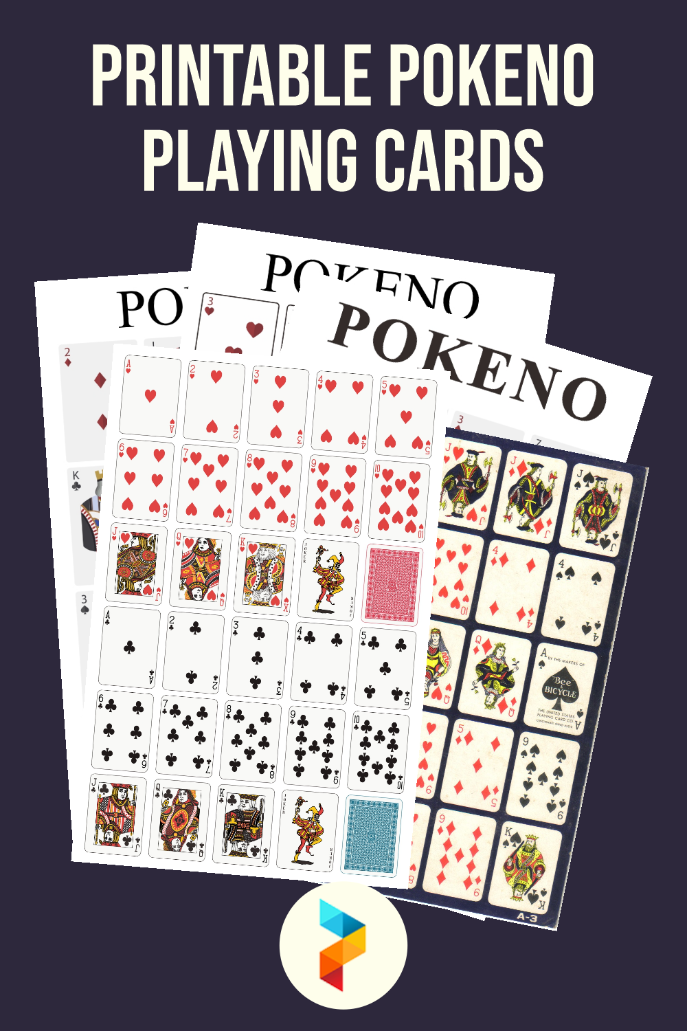 Printable Pokeno Playing Cards