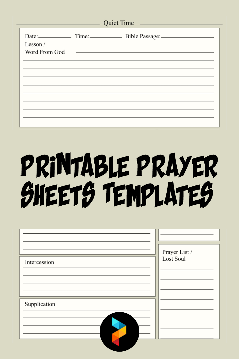 Printable Prayer Sheets Templates