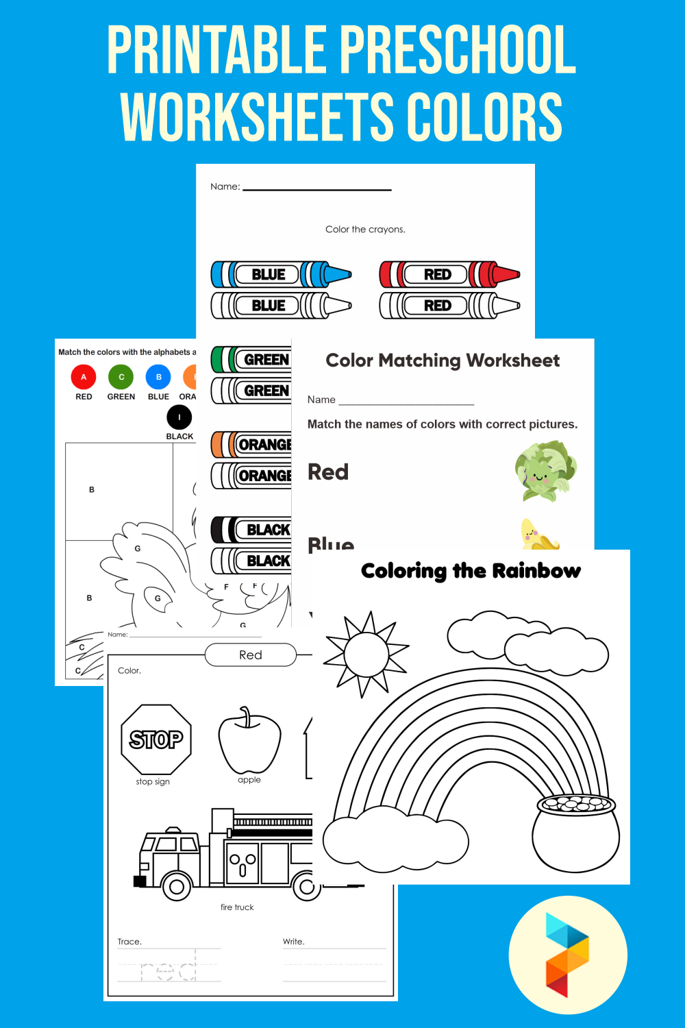 10 Best Free Printable Preschool Worksheets Colors - printablee.com