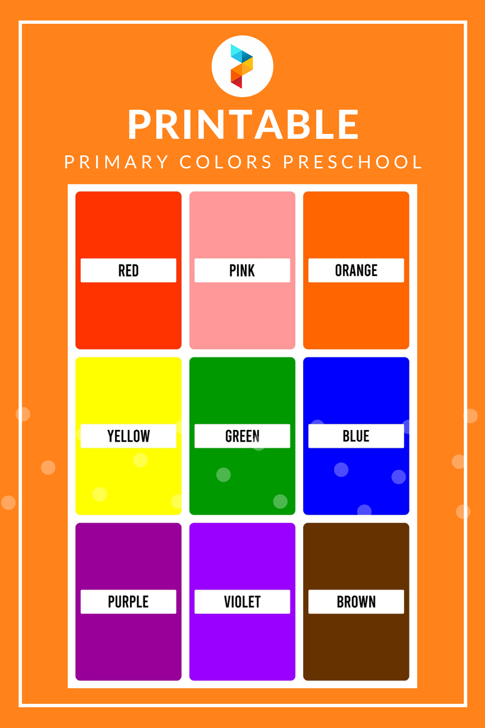 10 Best Printable Primary Colors Preschool  printablee.com