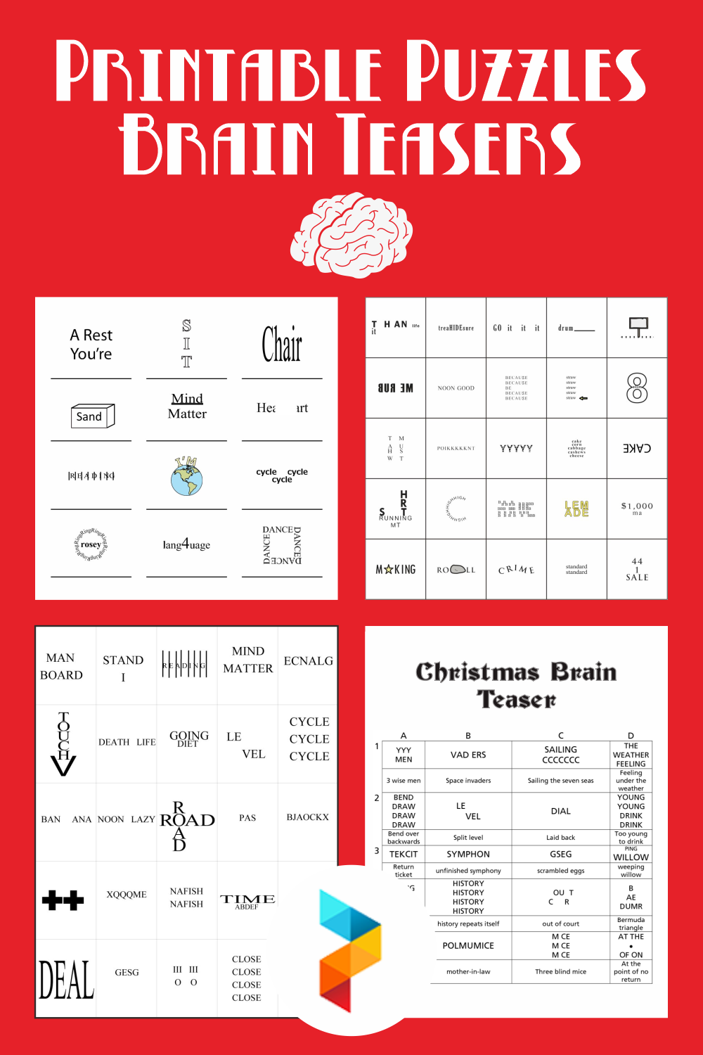 Printable Puzzles Brain Teasers