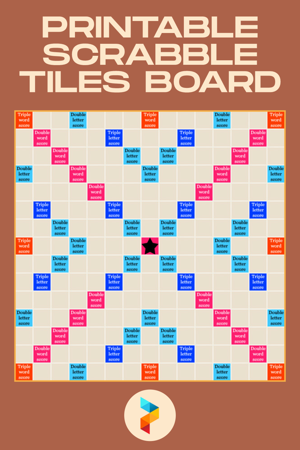 Printable Scrabble Tiles Board