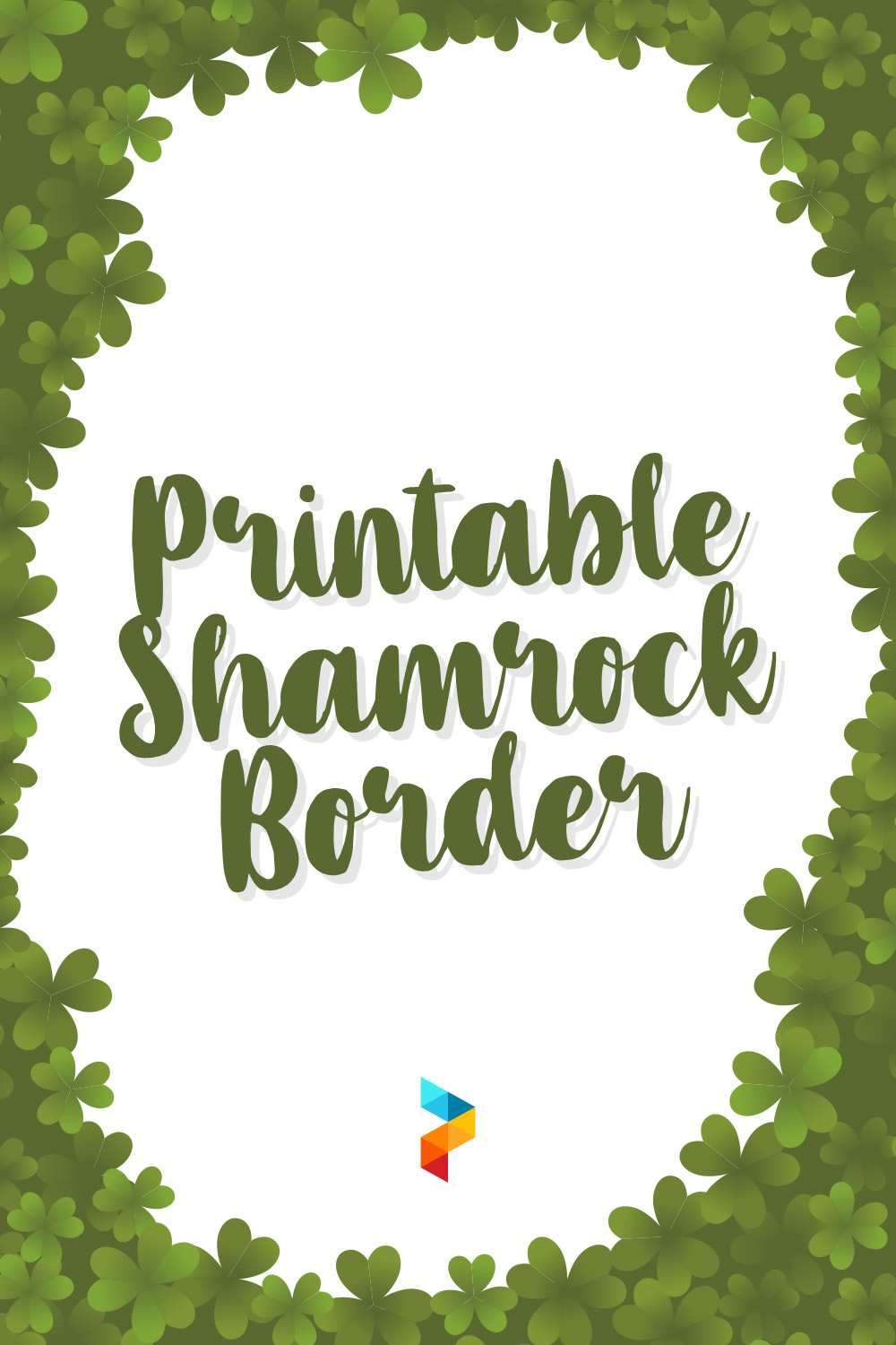 Printable Shamrock Border